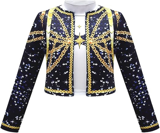Rumi Golden Stage Black Costume for Kids