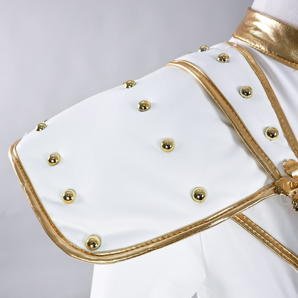 Zoey Kpop Demon Hunters Golden Stage White Costume. Premium.