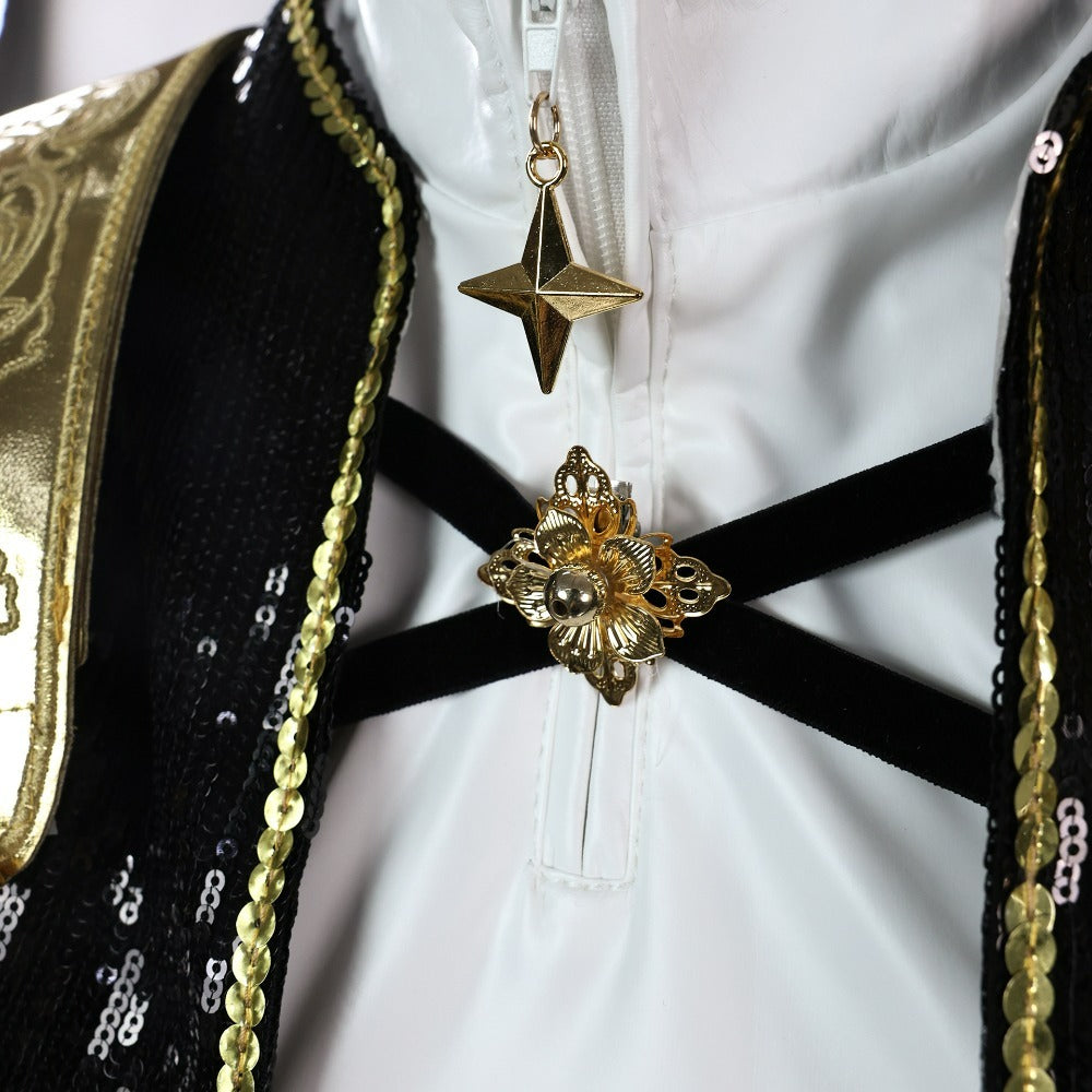 Rumi Kpop Demon Hunters Golden Stage Black Costume. Premium.
