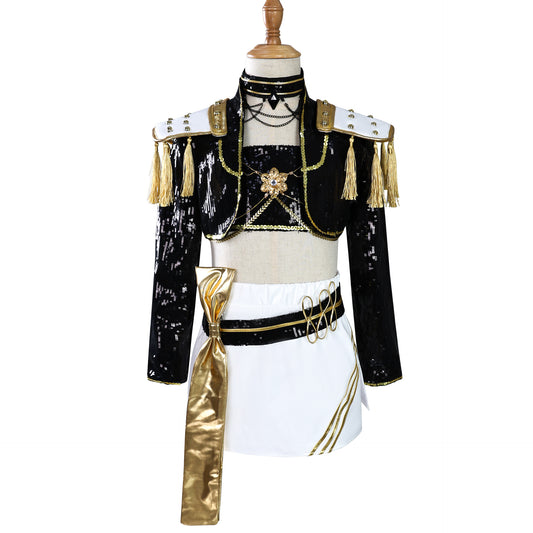 Mira Kpop Demon Hunters Golden Stage Black Costume. Premium.